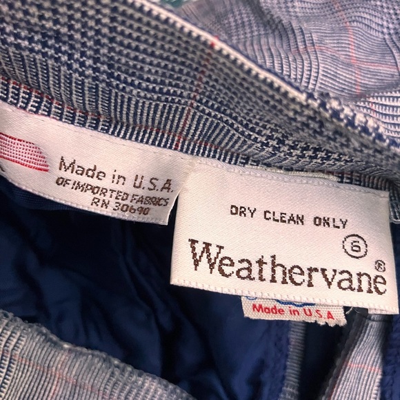 1970s made in USA weathervane lined plaid trousers union label size 6 - Picture 2 of 10